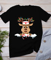 Christmas Nurse Love Nicu Rn Er Santa Reindeer Nurse Hat Elf T-Shirt