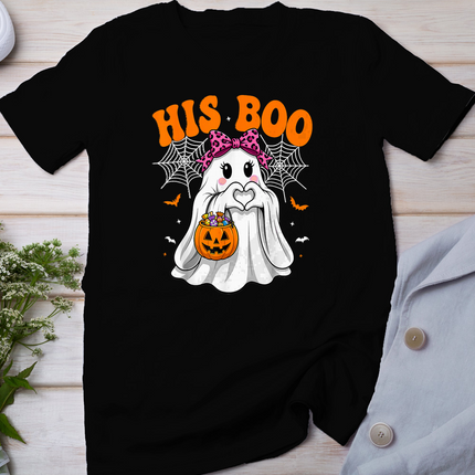 I'm Her Boo Matching Couples I'm His Boo Halloween Couple T-Shirt