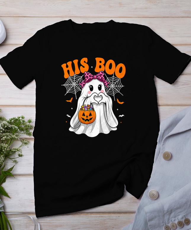 I'm Her Boo Matching Couples I'm His Boo Halloween Couple T-Shirt