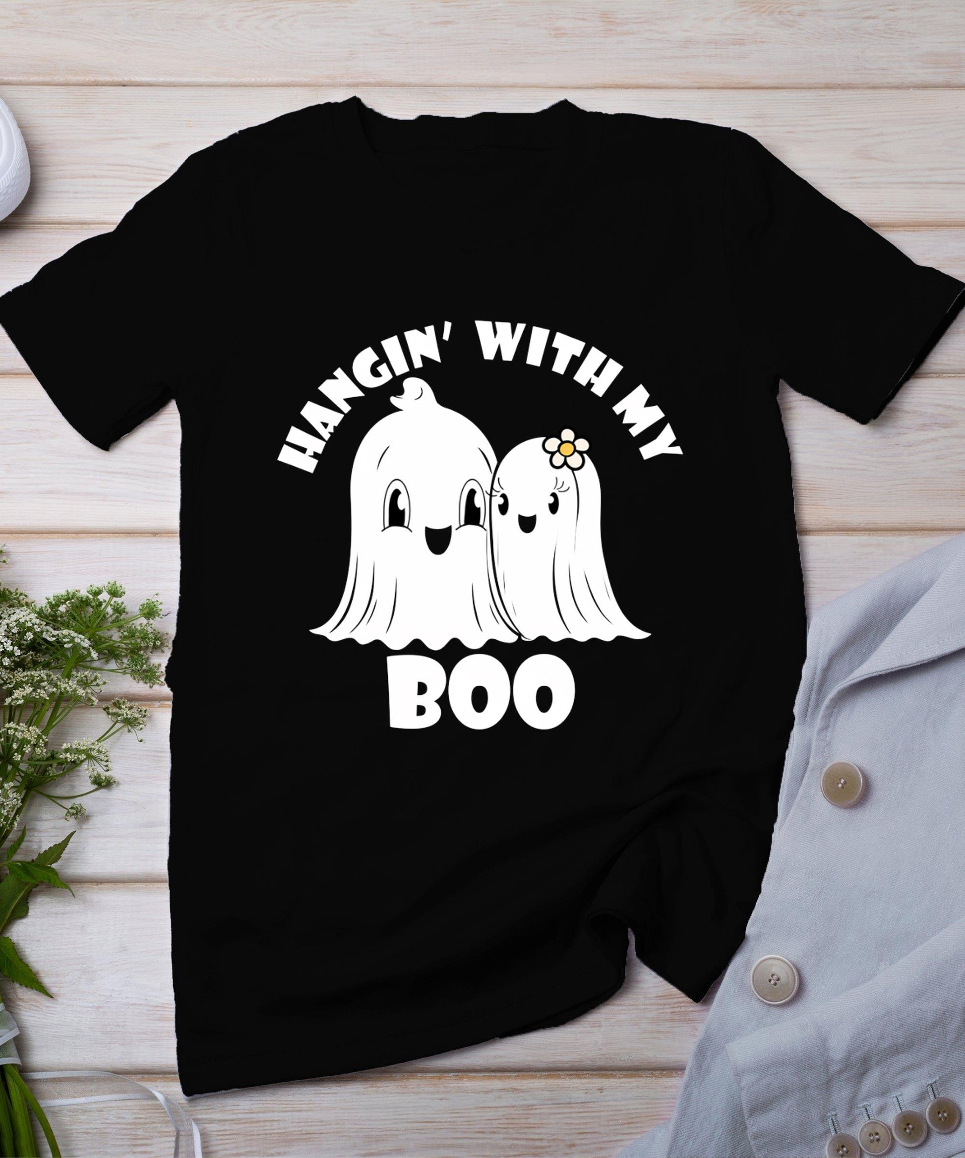 Hangin' With My Boo Couples Halloween Adult Costume His Her T-Shirt