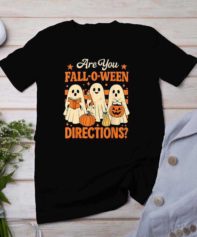 Are You Following Directions Halloween Teacher Ghosts Tees T-Shirt