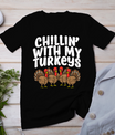 Chillin With My Turkeys Thanksgiving Family Boys Kids Gift T-Shirt