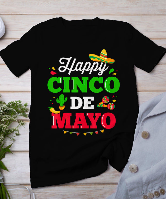 Happy Cinco De Mayo For Mexican Fiesta Costume T-Shirt