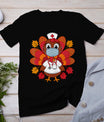 Turkey Nurse Shirt Nursing Thanksgiving Scrub Tops Women T-Shirt