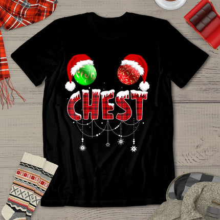 Chest Nuts Christmas Shirt Funny Matching Couple Chestnuts T-Shirt
