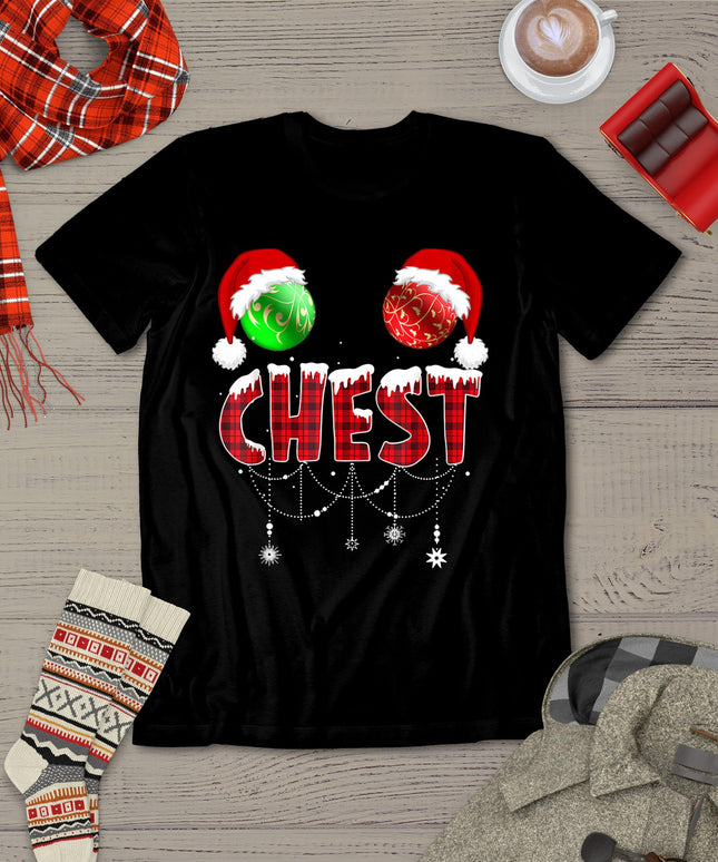 Chest Nuts Christmas Shirt Funny Matching Couple Chestnuts T-Shirt