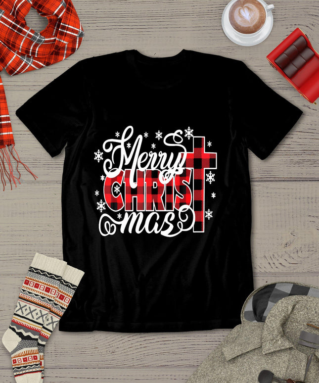 Merry Christ Mas Christian Jesus Christmas Pjs Xmas Pajamas T-Shirt
