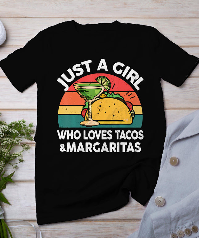 Cinco De Mayo Girl Love Tacos Margaritas Funny Mexican Women T-Shirt