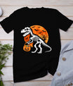 Halloween Shirt For Kids Toddler Skeleton Dinosaur Trex Boys T-Shirt