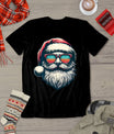 Santa Face Retro Sunglasses Christmas Xmas Men Women Kids T-Shirt