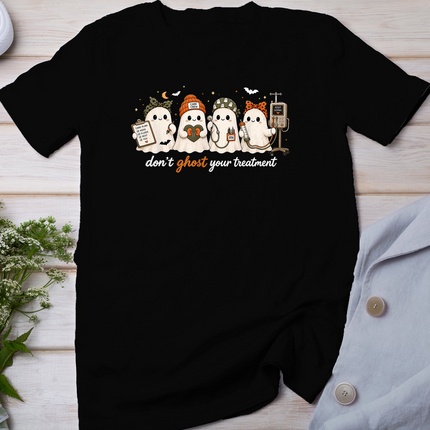 Don't Ghost Your Treatment Funny Dialysis Nurse RN Halloween T-Shirt