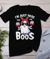 I'm Just Here For The Boos Halloween Women Ghost Cute Funny T-Shirt