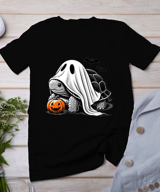 Halloween Turtle Ghost Pumpkin Costume Terrapin Tortoise T-Shirt