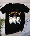 Womens Teaching My Boos Halloween Teacher Ghost Fall Holiday T-Shirt