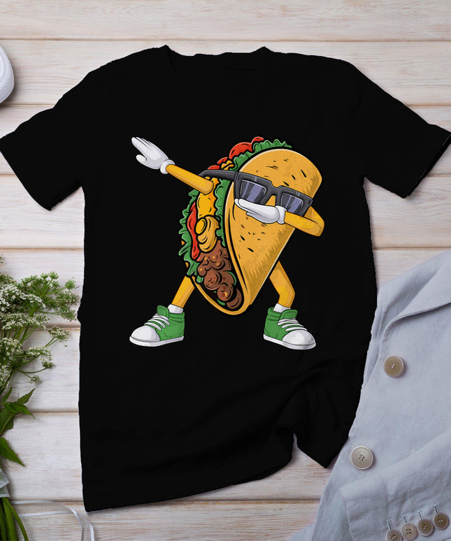 Dabbing Taco Cinco De Mayo Funny Boys Men Mexican Fiesta T-Shirt