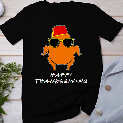 Happy Thanksgiving Friends Turkey For Boys Girls Kids Turkey T-Shirt