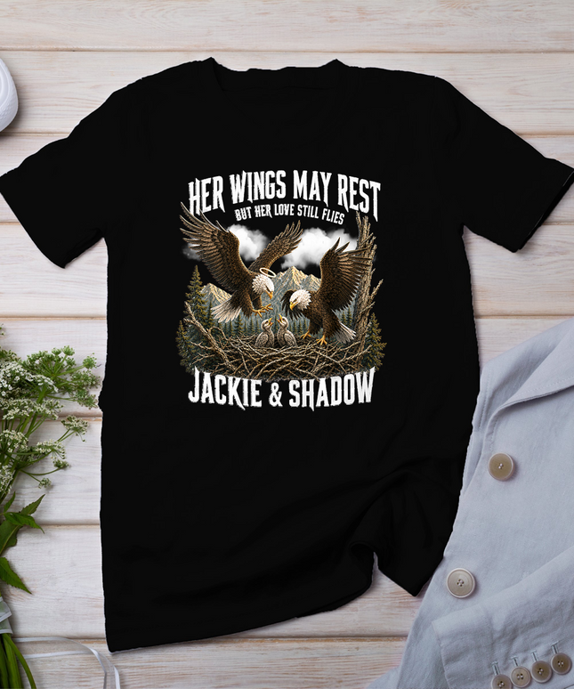 Jackie Shadow Bald Eagle Family Memorial Tribute T-Shirt