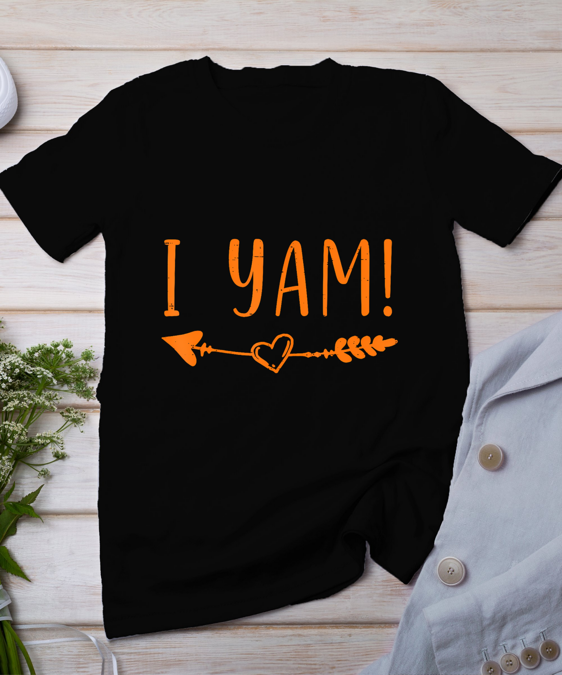 Thanksgiving Matching Couple She'S My Sweet Potato I Yam T-Shirt