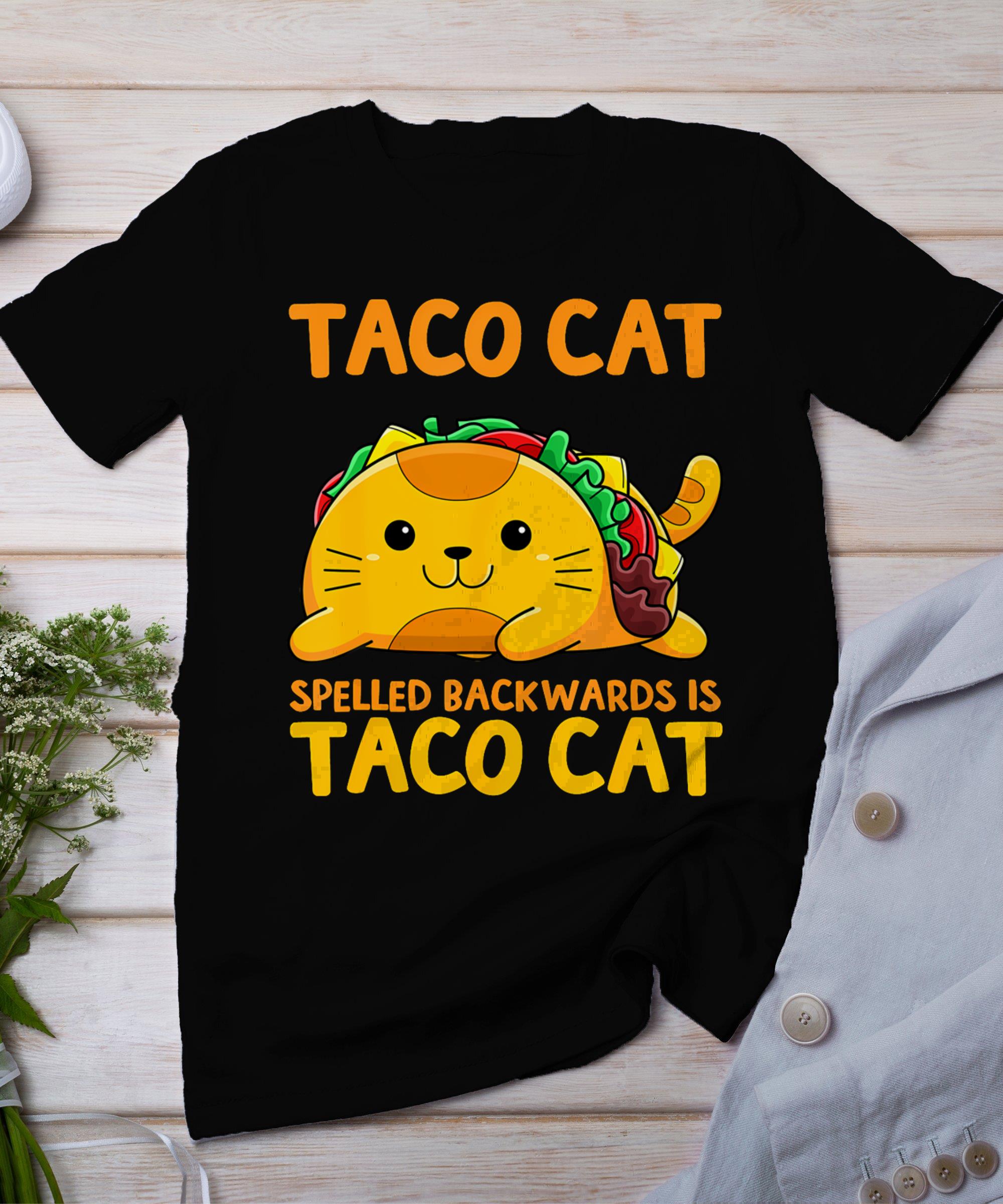 Tacocat Spelled Backwards Shirt Taco Cat Cinco De Mayo T-Shirt