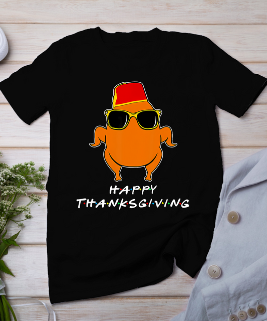 Happy Thanksgiving Friends Turkey For Boys Girls Kids Turkey T-Shirt