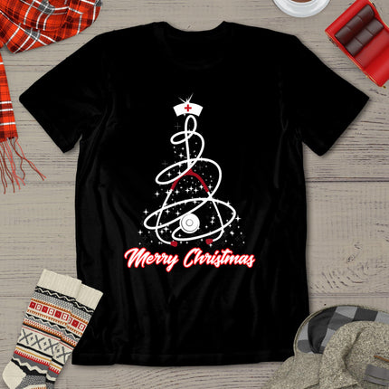 Merry Christmas Nurse Shirt Yuletide Practitioners Cute Gift T-Shirt