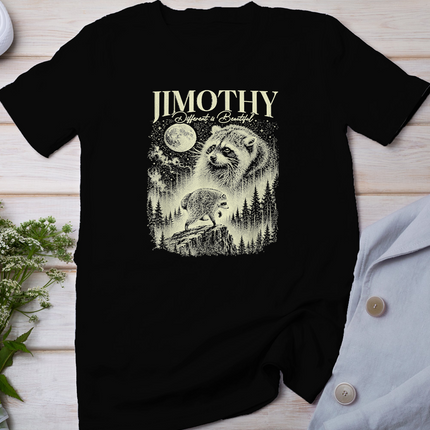 Jimothy Viral Raccoon Meme Shirt Funny HOT JIMOTHY Summer T-Shirt
