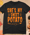 Thanksgiving Matching Couple She's My Sweet Potato I Yam T-Shirt