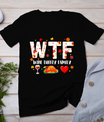 Wine Turkey Family Shirt Wtf Funny Thanksgiving Gift Shirt T-Shirt