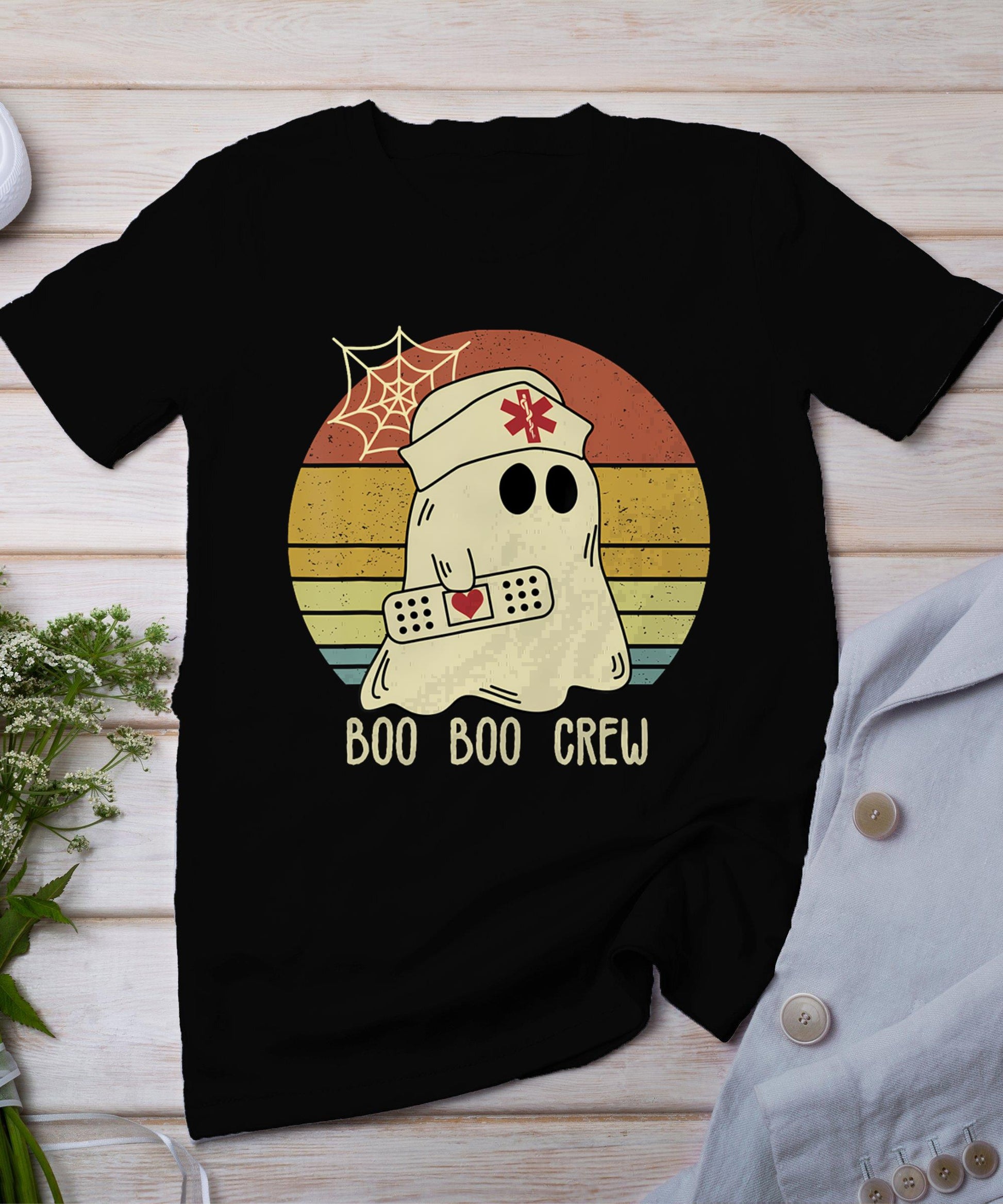 Boo Boo Crew Nurse Shirts Halloween Nurse Shirts For Women T-Shirt