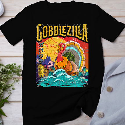 Turkey Day Thanksgiving Gobblezilla T-Shirt