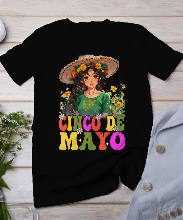 Otaku Girl Cinco De Mayo Mexican Fiesta 5 De Mayo Anime Girl T-Shirt