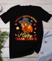 Thankful Grateful Blessed Thanksgiving Turkey Women Girls T-Shirt