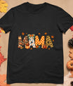 Mama Thanksgiving Mom Fall Pumpkins Season Retro T-Shirt