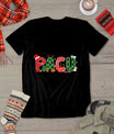 Buffalo Plaid Pacu Nurse Christmas Tree Santa Xmas Pajama T-Shirt