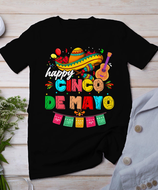Happy 5 De Mayo Lets Fiesta Viva Mexico Cinco De Mayo Man T-Shirt