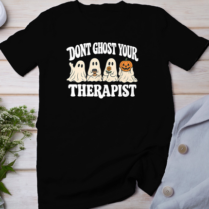 Don't Ghost Your Therapist Halloween Ghost Mental Health T-Shirt