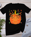 Cute Unicorn Pumpkin For Kids Halloween Thanksgiving T-Shirt