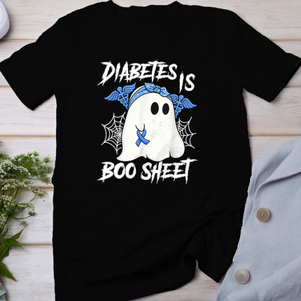 Diabetes is Boo Sheet Halloween Ghost Diabetes Awareness T-Shirt