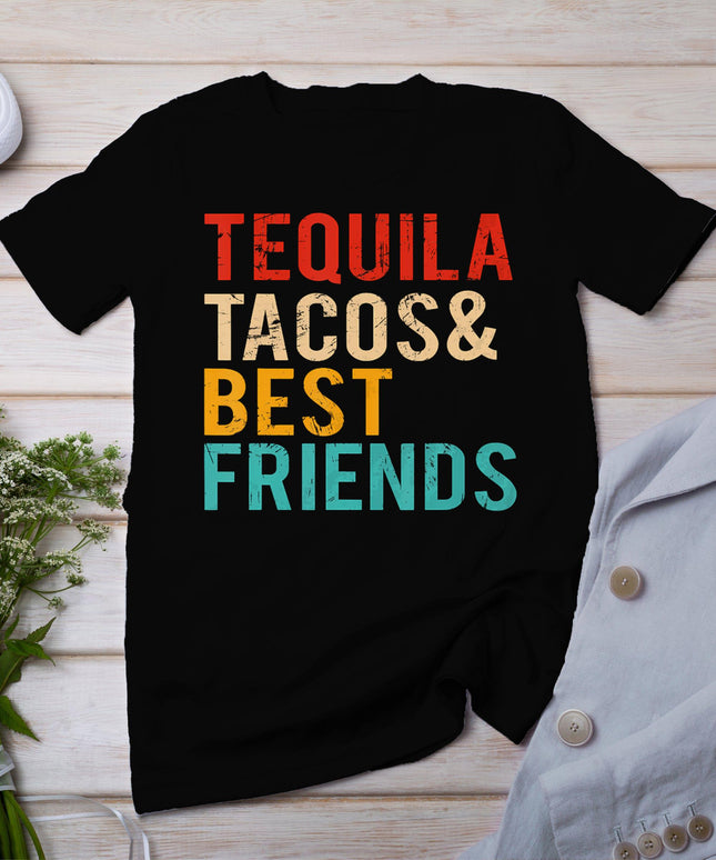 Cinco De Mayo Tequila Tacos Best Friends Drinking Men Women T-Shirt