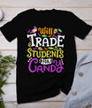 Will Trade Students For Candy Teacher Cute Halloween Costume T-Shirt