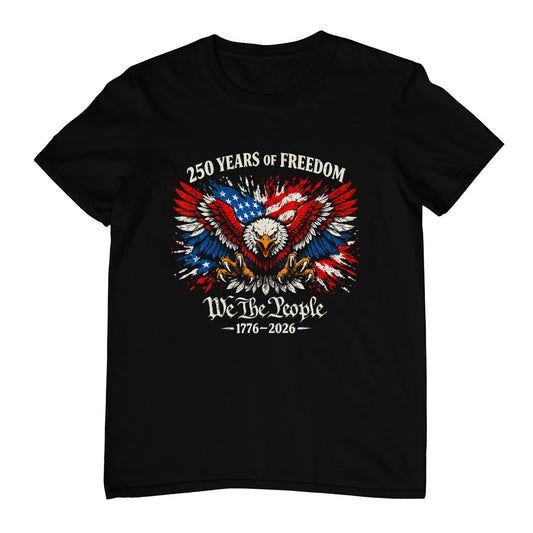 1776-2026 250th Anniversary Usa 250 Years Of Freedom Eagle T-Shirt