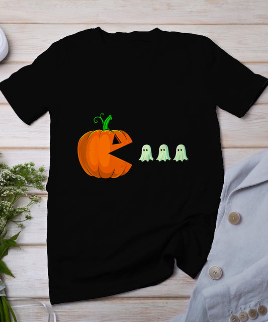 Halloween Pumpkin Funny Ghosts Boys Kids Women Men T-Shirt