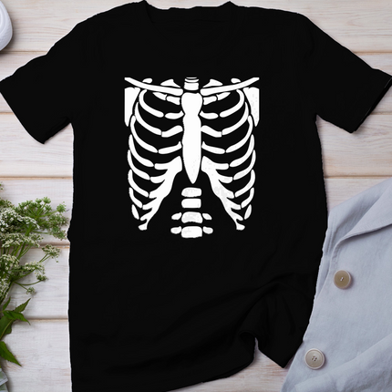 Skeleton Shirt Halloween Costume Rib cage Anatomy T-Shirt