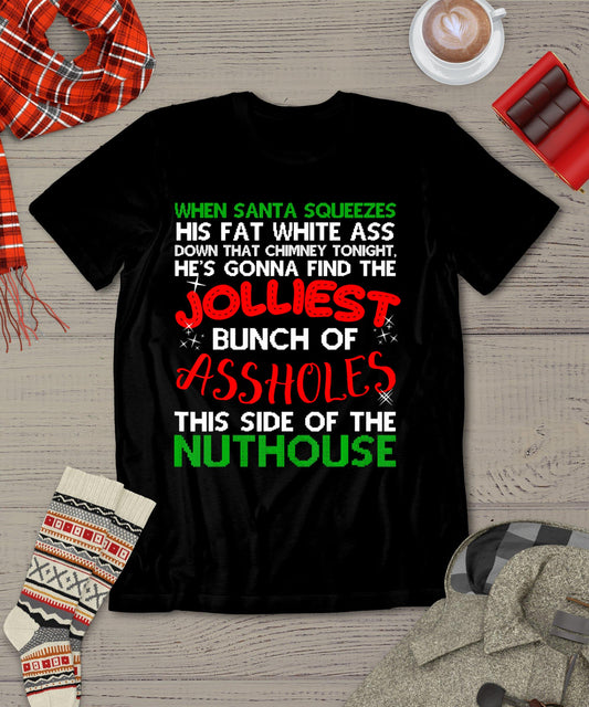 Christmas Vacation Jolliest Bunch Ugly Christmas Xmas Gifts T-Shirt