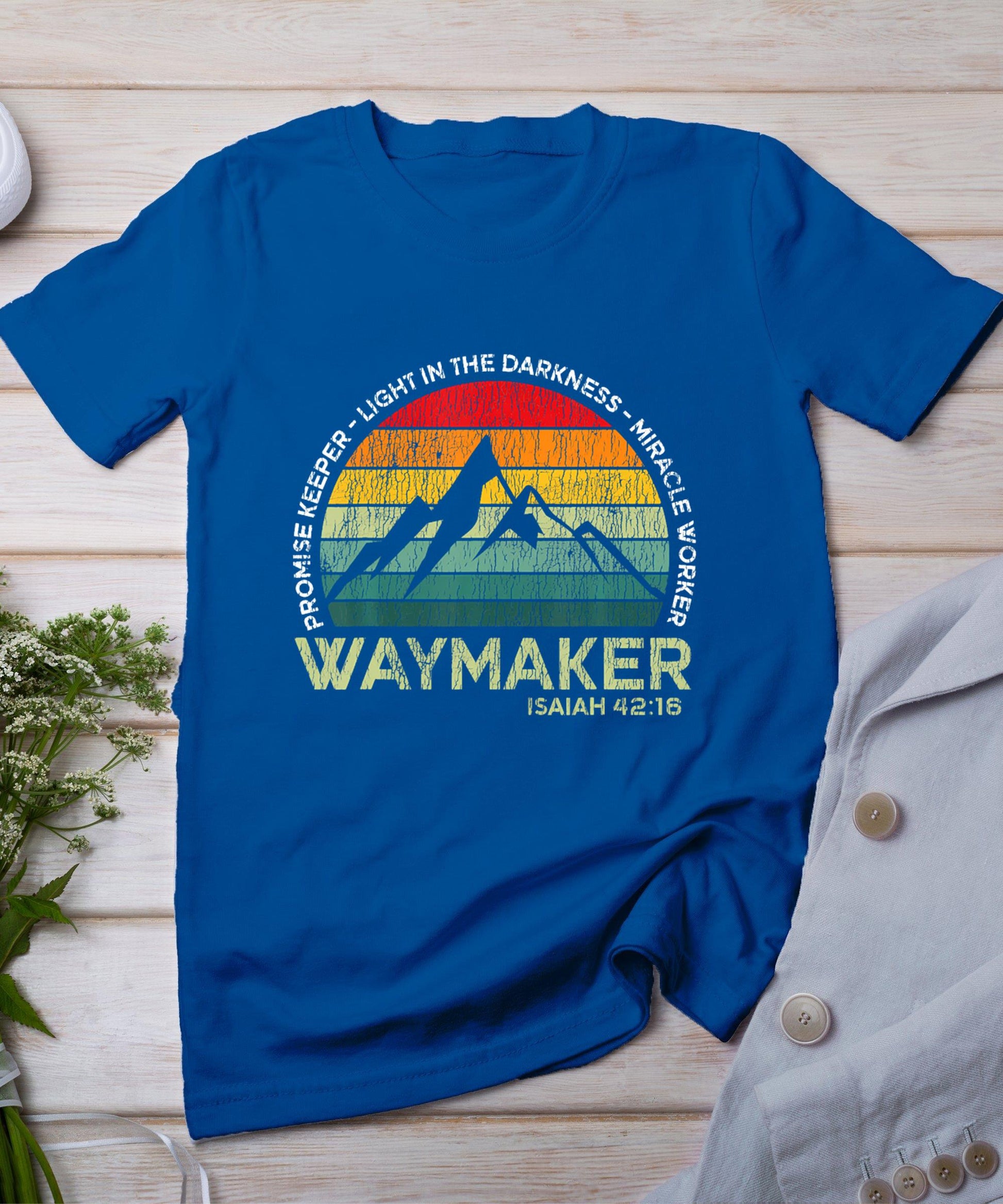 Vintage Waymaker Promise Keeper Miracle Worker Christian T-Shirt