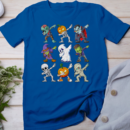 Dabbing Halloween Boys Skeleton Zombie Scary Pumpkin Mummy T-Shirt