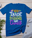 Will Trade Students For Candy Teacher Cute Halloween Costume T-Shirt