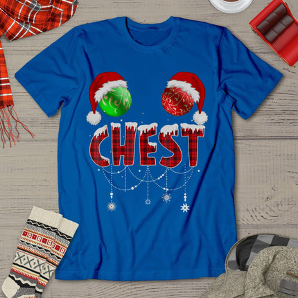 Chest Nuts Christmas Shirt Funny Matching Couple Chestnuts T-Shirt