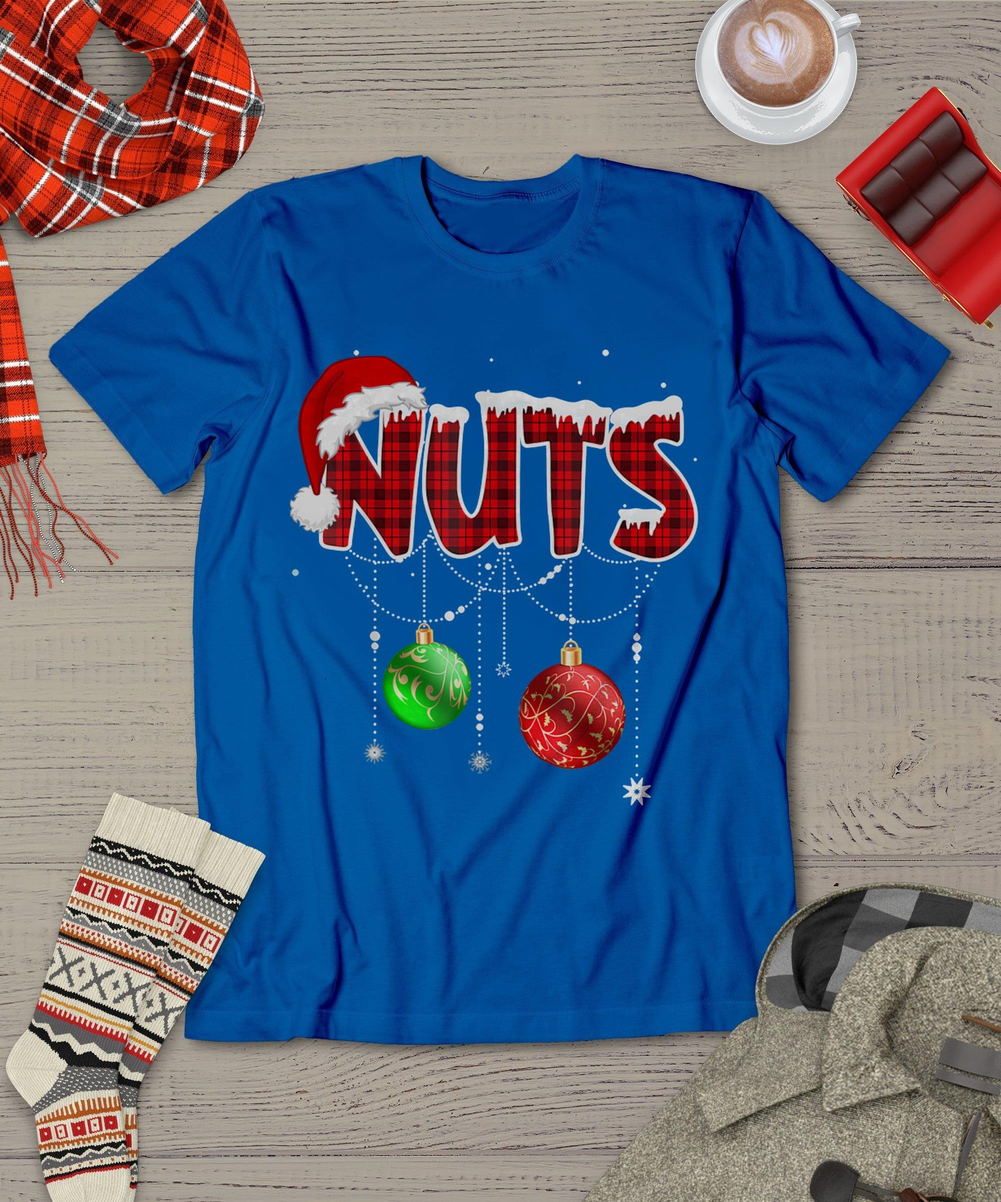 Chest Nuts Funny Matching Chestnuts Christmas Couples Nuts T-Shirt