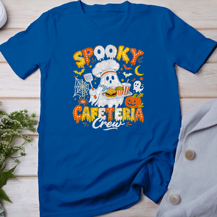 Spooky Cafeteria Crew Halloween Ghost Lunch Lady School Fall T-Shirt